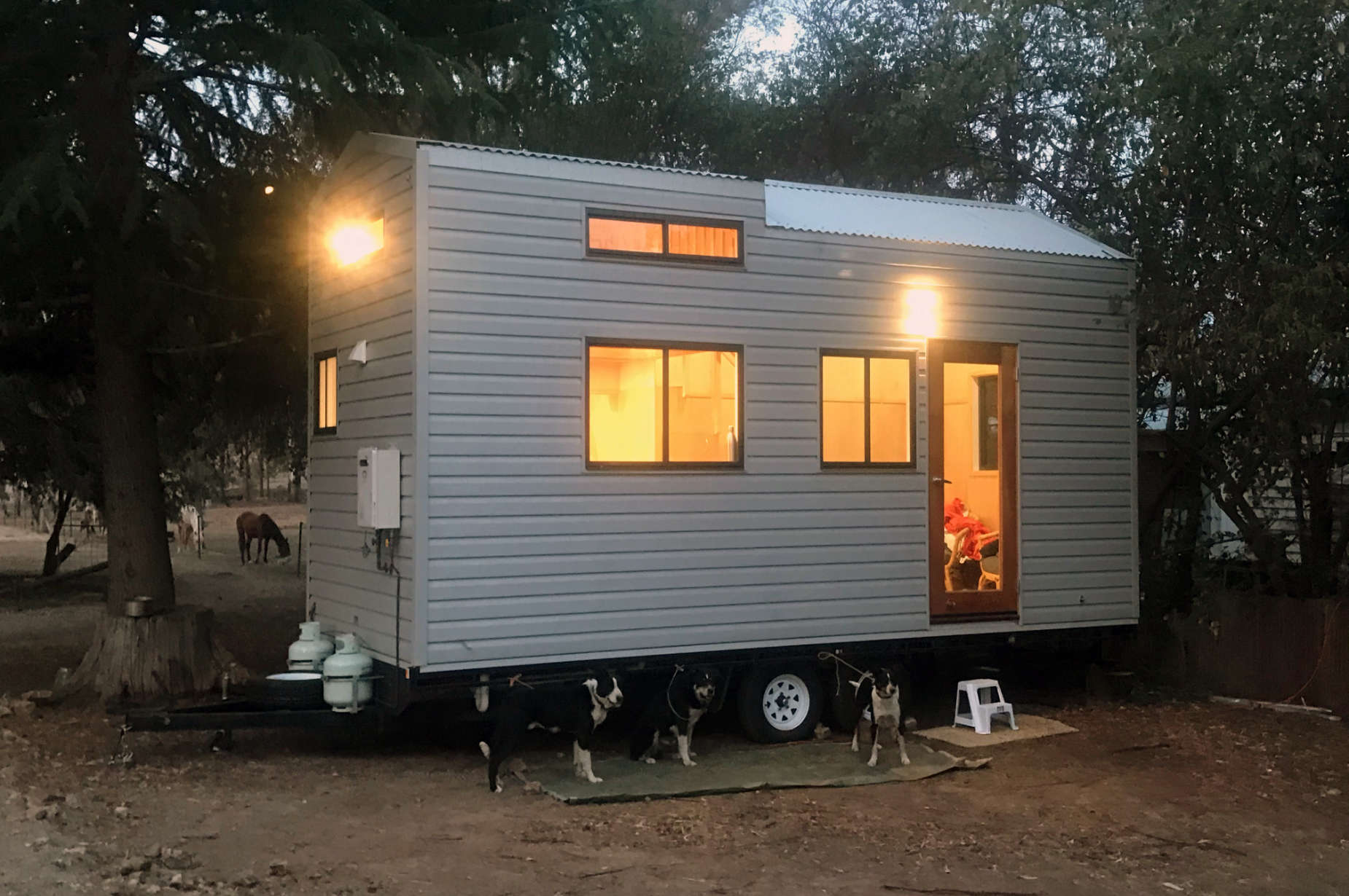 View of a tiny home