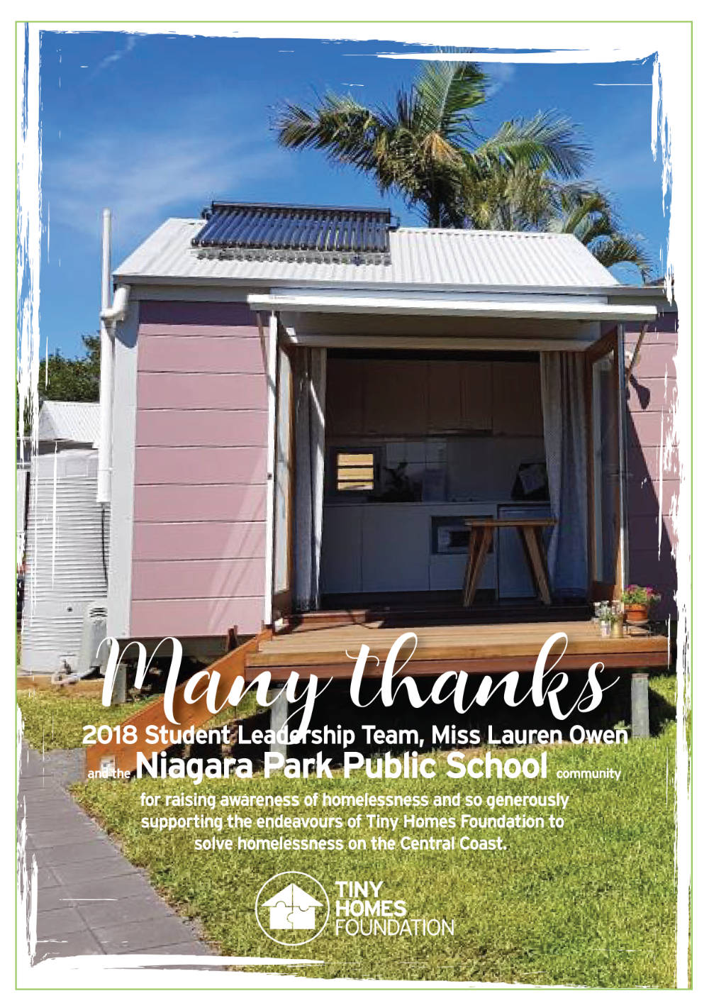Niagara Park Public School SLEEP OUT for TINY HOMES Niagara Park Public School SLEEP OUT for TINY HOMES
