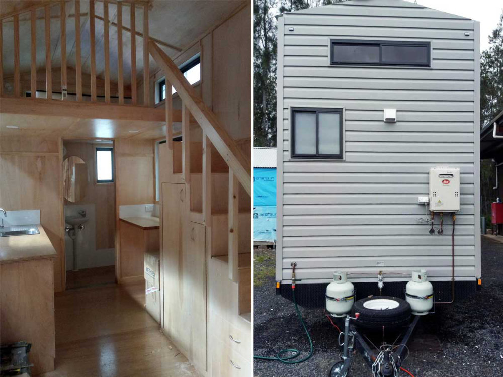 Our 'skinny' tiny house on wheels